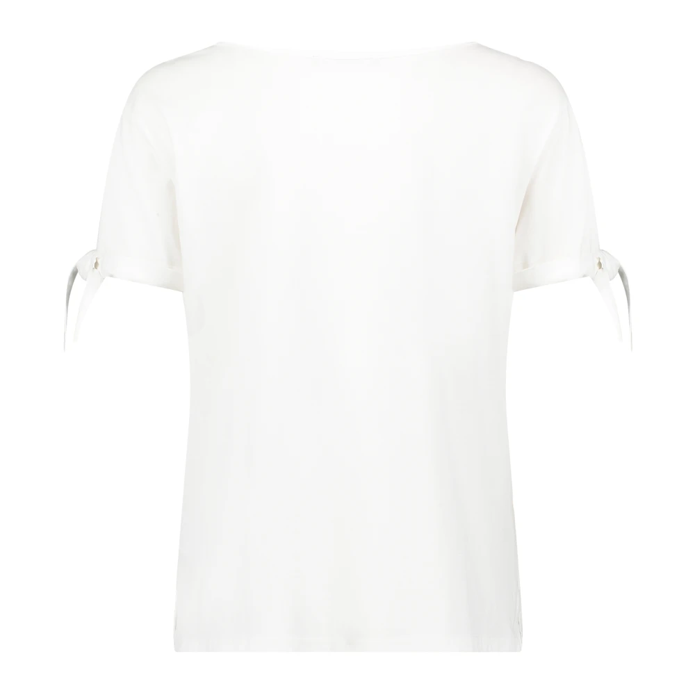 Betty Barclay Katoenen blouse met strik White Dames