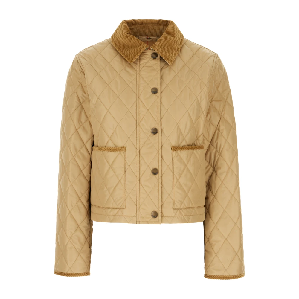 Burberry Donna Beige - Giacca Trapuntata Corta - Jackets - S