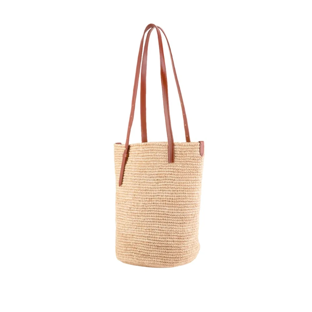 Paco Rabanne Minimalistische Shopper Beige Dames