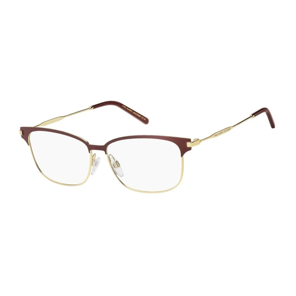 Marc Jacobs Bourgondische Metalen Montuur Bril Vrouwen Red Dames