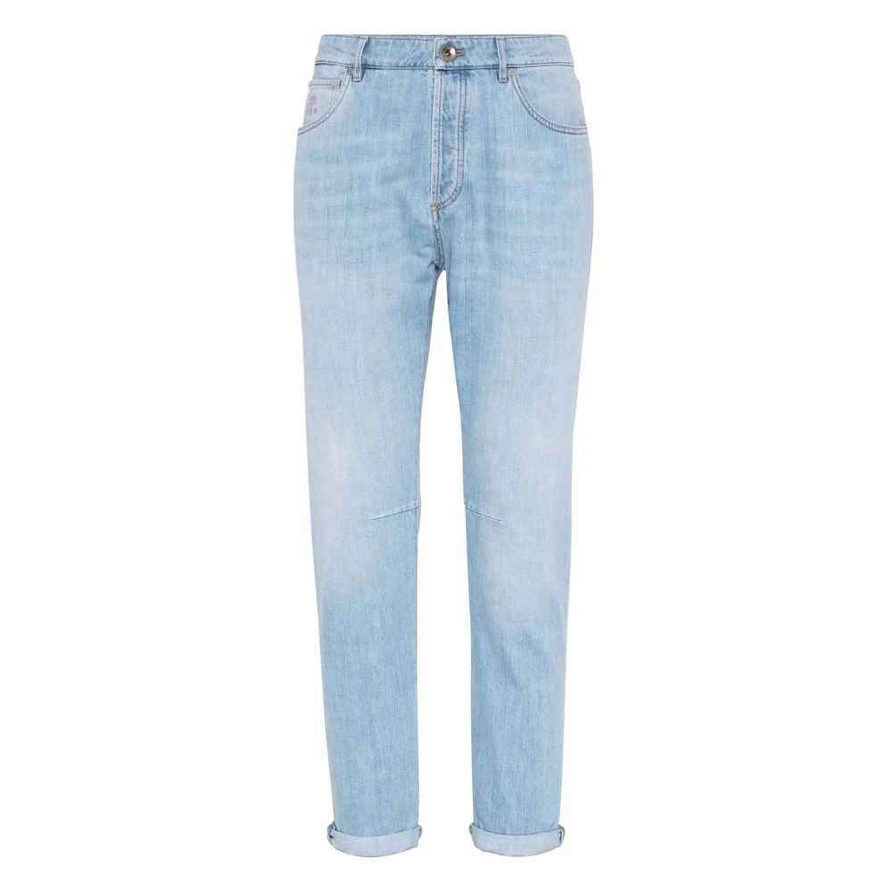 BRUNELLO CUCINELLI Denim Broek Blue Heren