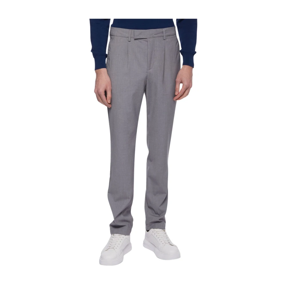 Brooks Brothers Gray Stretch Chinos - Male - Slim-Fit Trousers - W30 - Trousers