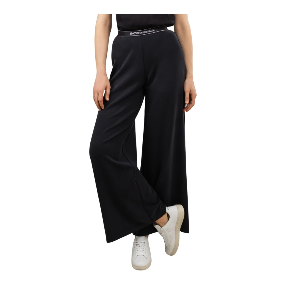 Emporio Armani EA7 Zwarte Trainingsbroek Vrouwen Synthetische Stof Black Dames