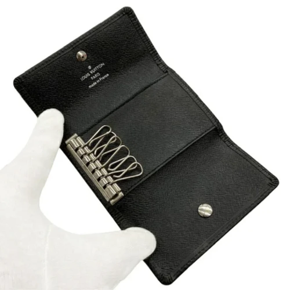 Louis Vuitton Vintage Pre-owned Leather key-holders Black Dames