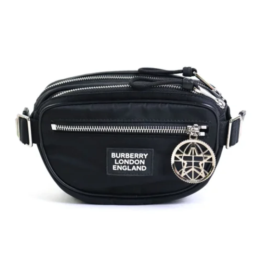 Burberry Vintage Pre-owned Nylon crossbody-bags Black Dames