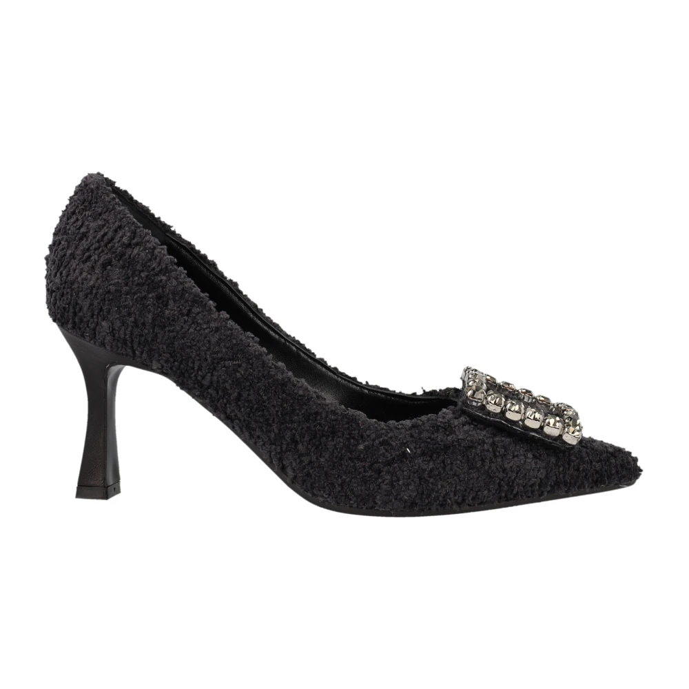 Roberto Festa Nero Bouclé Pumps Black Dames