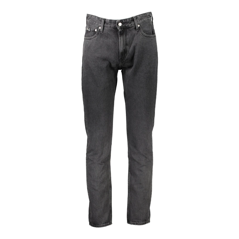 Calvin Klein Authentieke Dad Jeans 5 Zakken Gerecycled Katoen Gray Heren