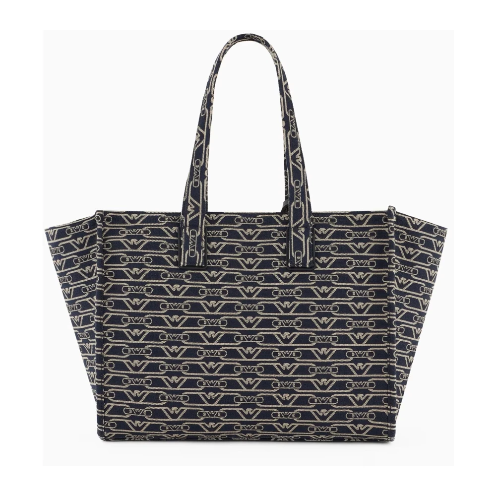 Emporio Armani Charm Jacquard Monogram Tas met Verstelbare Band Multicolor Dames