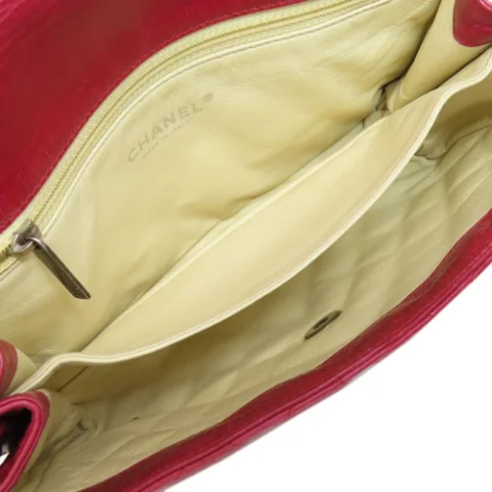 Chanel Vintage Pre-owned Leather shoulder-bags Red Dames