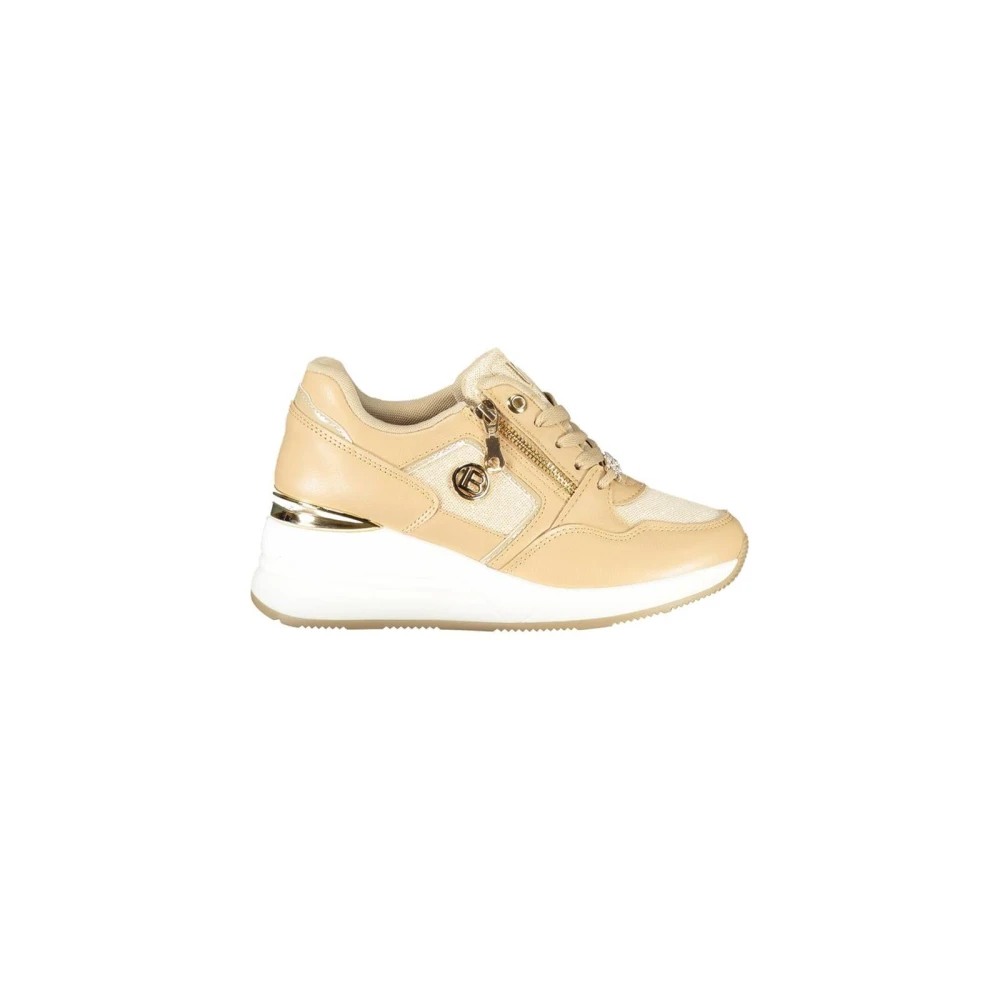 Laura Biagiotti Donna Beige - Sneaker In Poliestere Con Soletta Imbottita - Shoes - 40 Eu