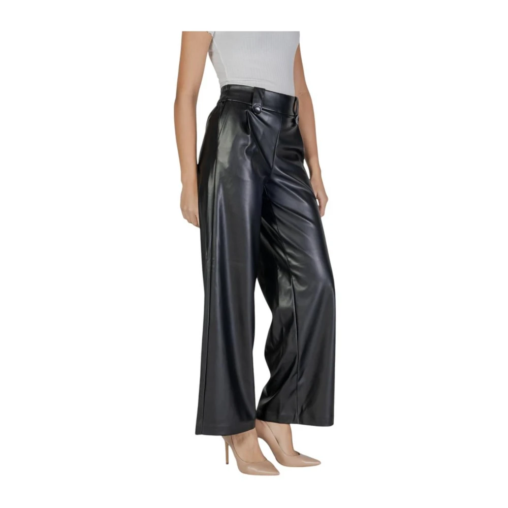 Only Zwarte polyester damesbroek Herfst Winter collectie Black Dames