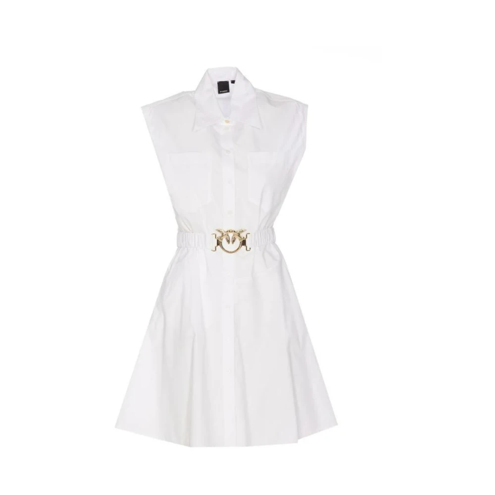 Pinko Women's White Shirt Dresses, M, Anaceta Dress