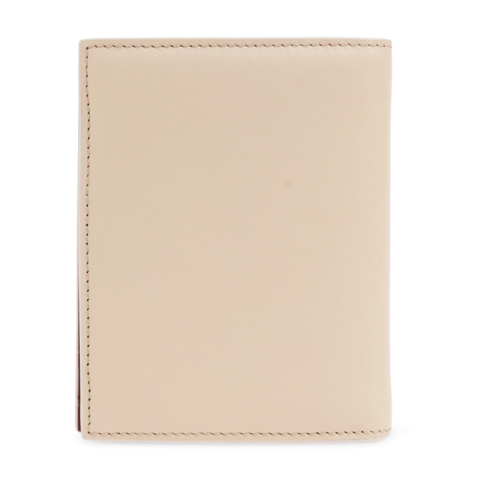 Salvatore Ferragamo Leren portemonnee Beige Dames