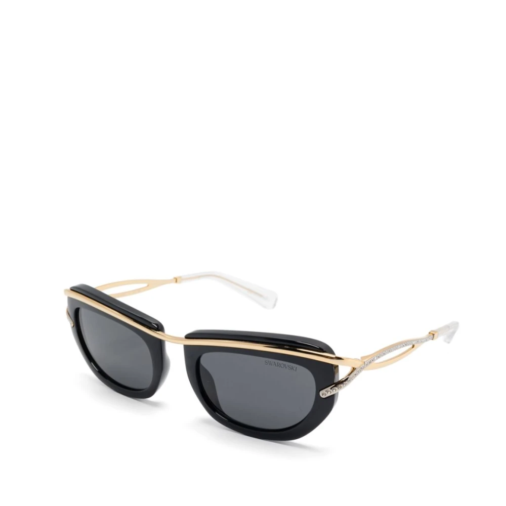 Swarovski Women's Black Sunglasses, 52 Mm, Sunglasses
