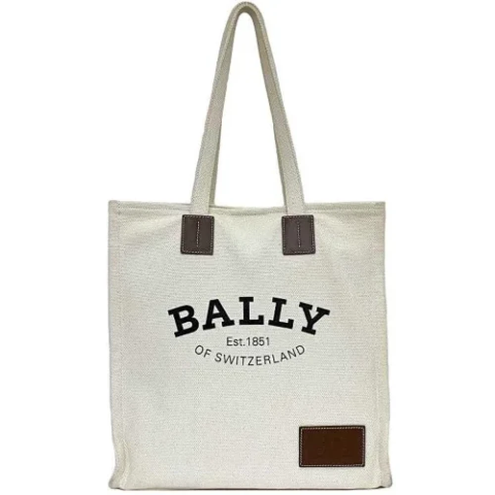 Bally Pre-owned Fabric handbags Beige Dames