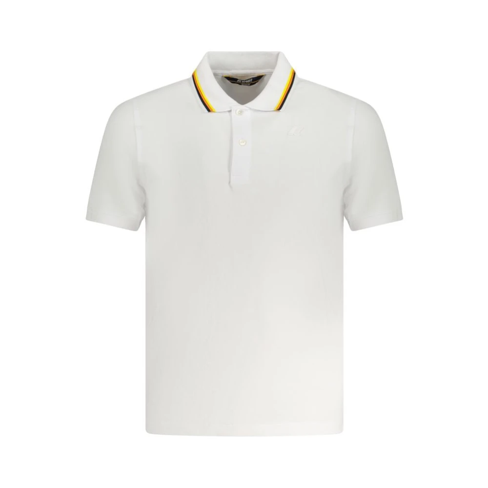 K-Way Homme Blanc - Polo En Coton Avec Logo - Tops - Taille: 2XL