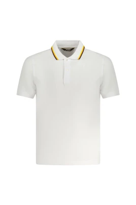 Vit Bomullspolo Skjorta med Logo