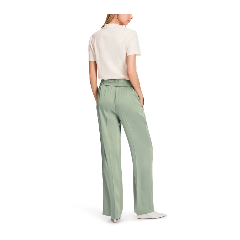 Marc Cain Casual Wijde Broek Green Dames
