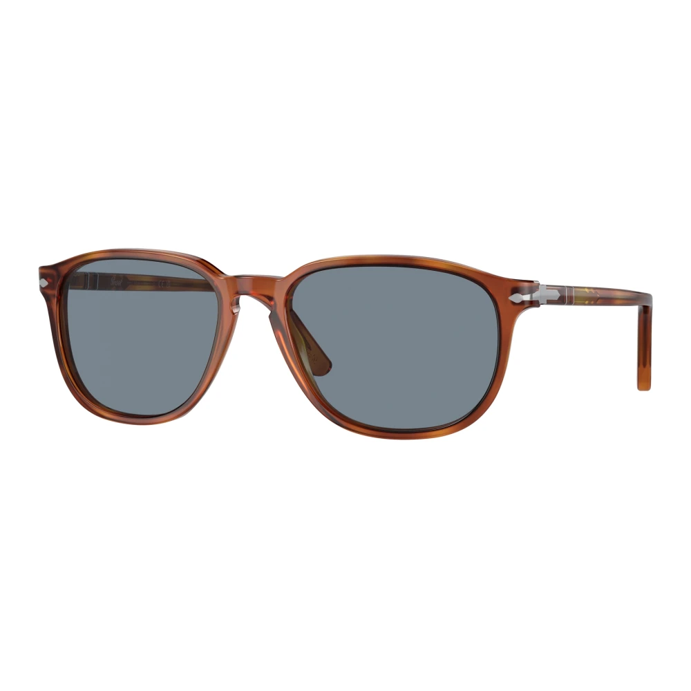 Persol Men's Brown/Blue Po3019s 96/56 Man Sunglasses Acetate Squared Normal - Image 5