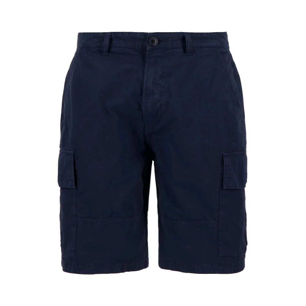 Barbour Men's Blue Ripstop Cargo Shorts - Casual Shorts - 2XL - Shorts