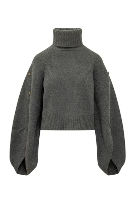 Valiant Turtlenecktröja med knappar