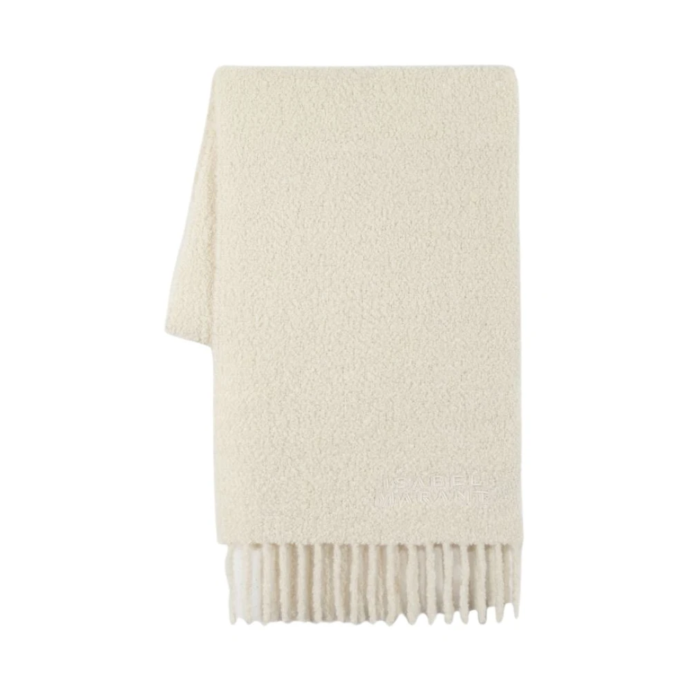 Isabel marant Witte Wollen Sjaal Alpaca Mix White Dames