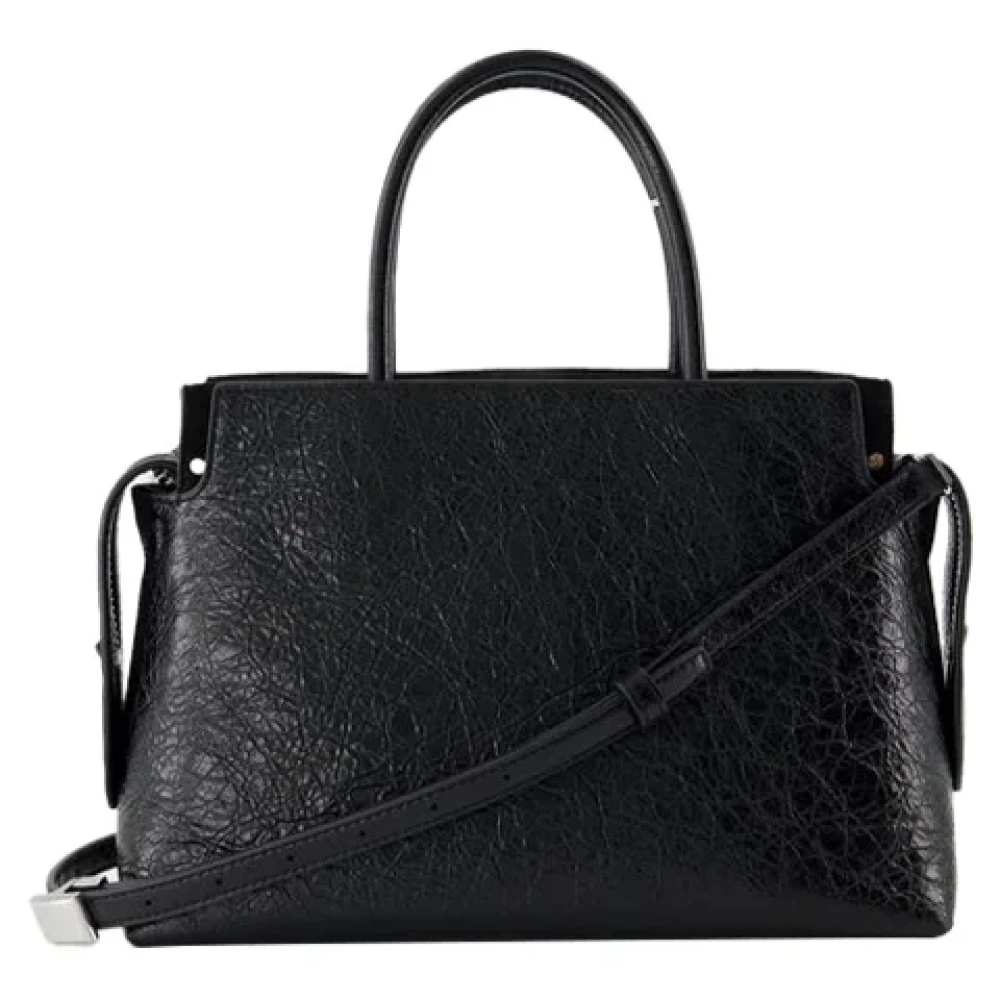 TORY BURCH Leather handbags Black Dames