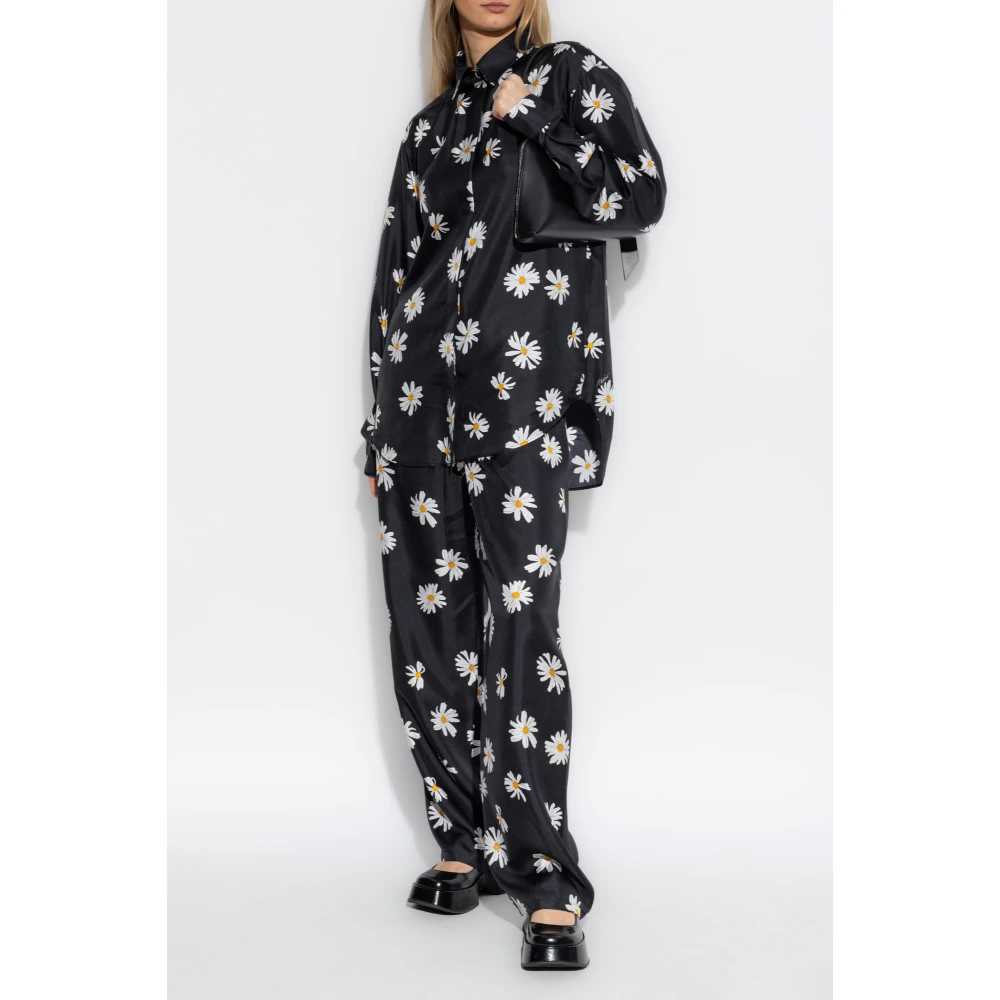 Moschino Zijden overhemd Black Dames
