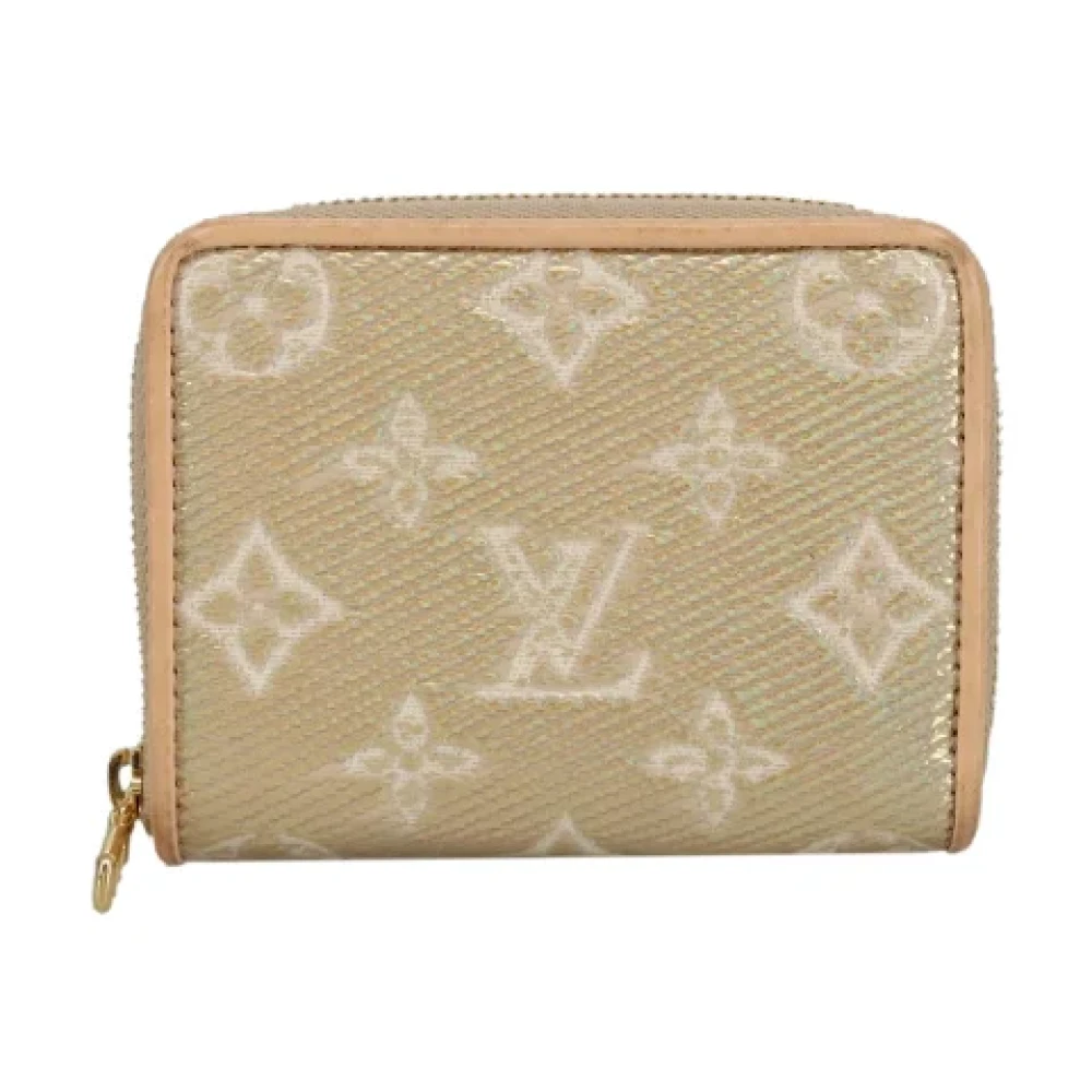 Louis Vuitton Vintage Pre-owned Canvas wallets Beige Dames