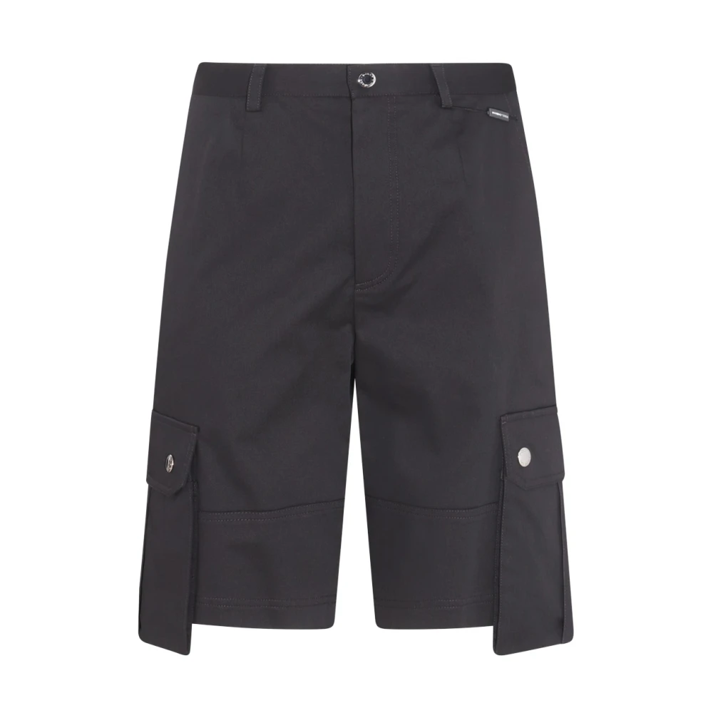 Dolce & Gabbana Zwarte knielange Bermuda-shorts Black Heren