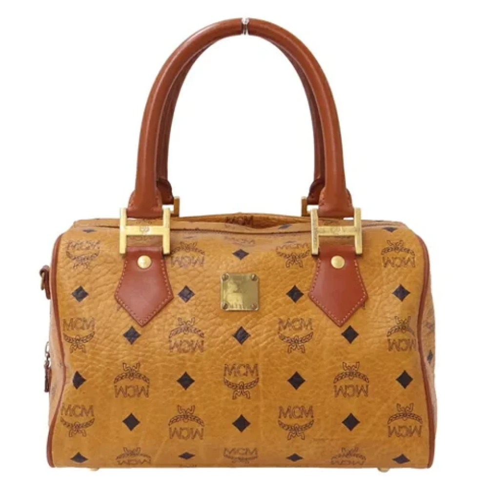 MCM Pre-owned Canvas handbags Brown Dames