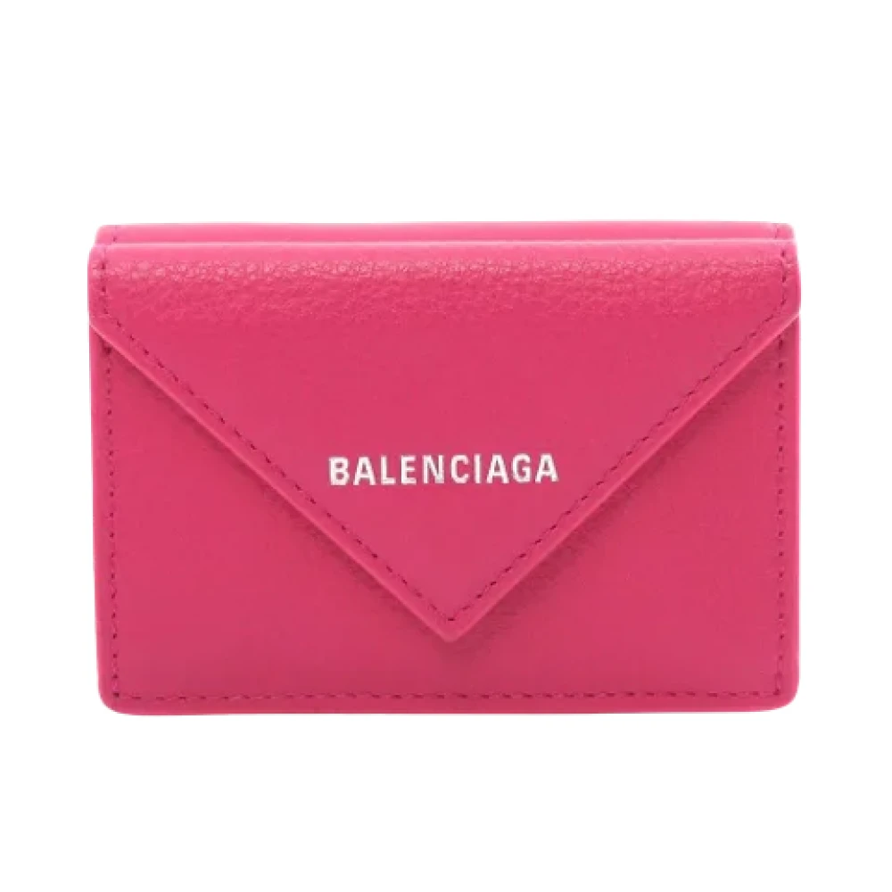 Balenciaga Vintage Pre-owned Leather wallets Pink Dames