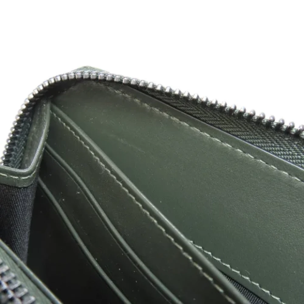 Jimmy Choo Pre-owned Leather wallets Green Dames