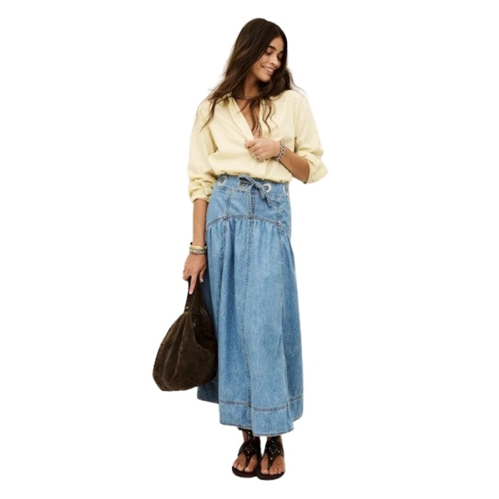 Ba&Sh Women's Blue Denim Skirt - Denim Skirts - Xs - Skirts