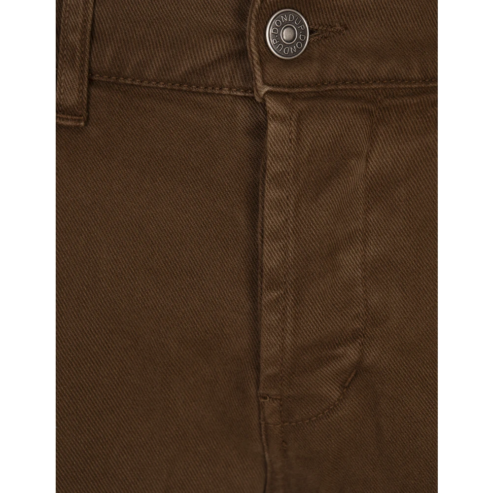 Dondup Bruine Skinny Fit Katoenen Broek Brown Heren