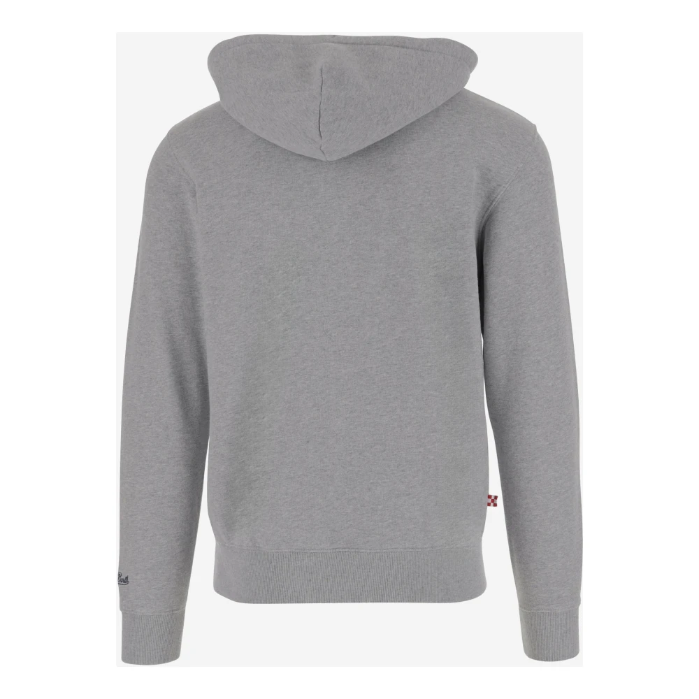 MC2 Saint Barth Logo Katoenen Sweatshirt met Capuchon Gray Heren