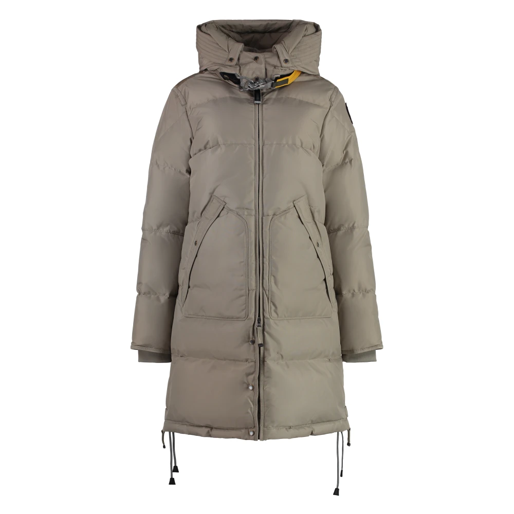 Parajumpers Gewatteerde jas met logopatch Beige Dames