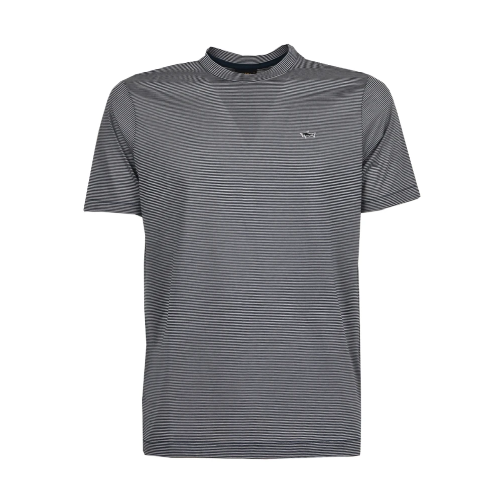 PAUL & SHARK Blauw Gestreept Katoenen T-shirt Blue Heren