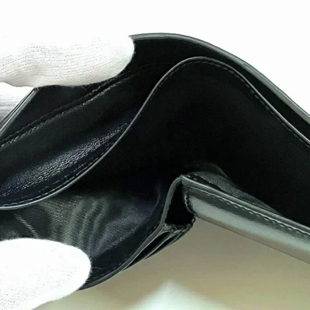 Saint Laurent Vintage Pre-owned Leather wallets Black Heren