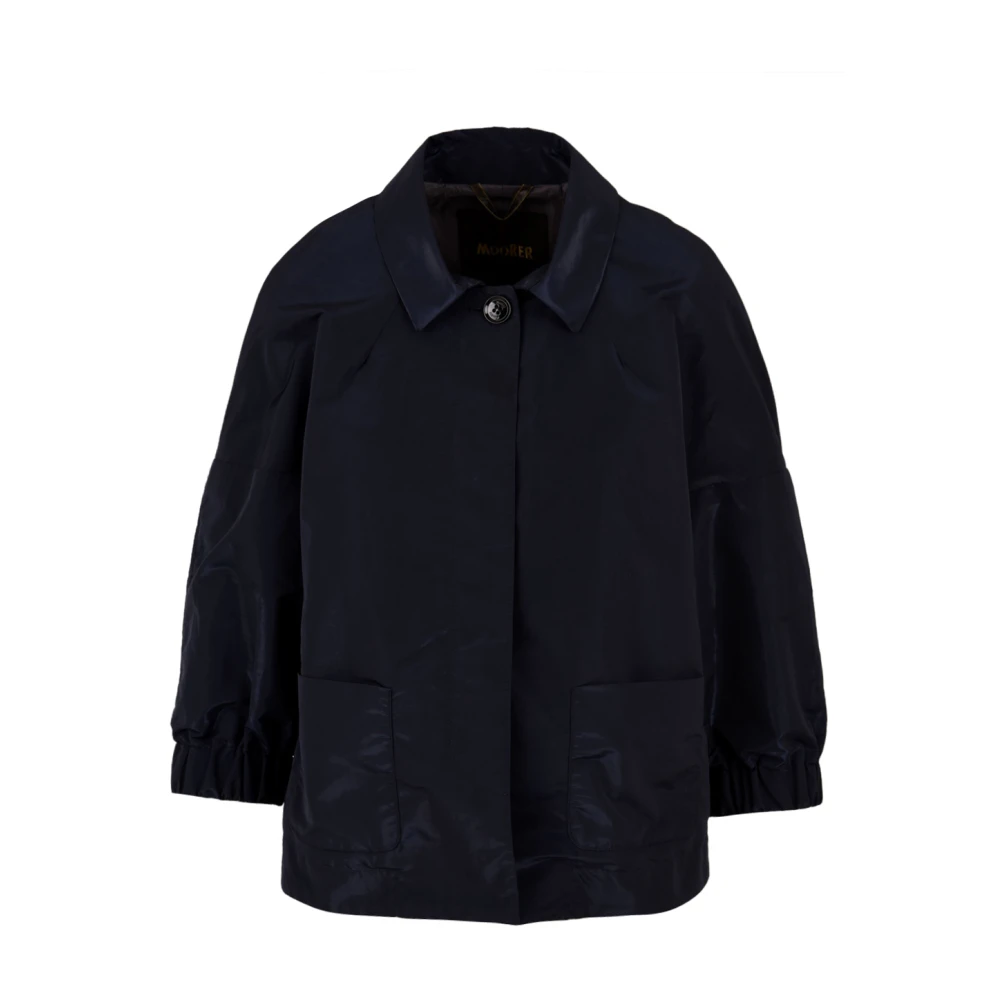 Moorer Women's Blue Light Jackets, 2XS, Nereida-Ttl U0498 Coat