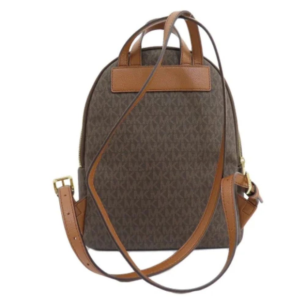Michael Kors Pre-owned Plastic backpacks Brown Dames