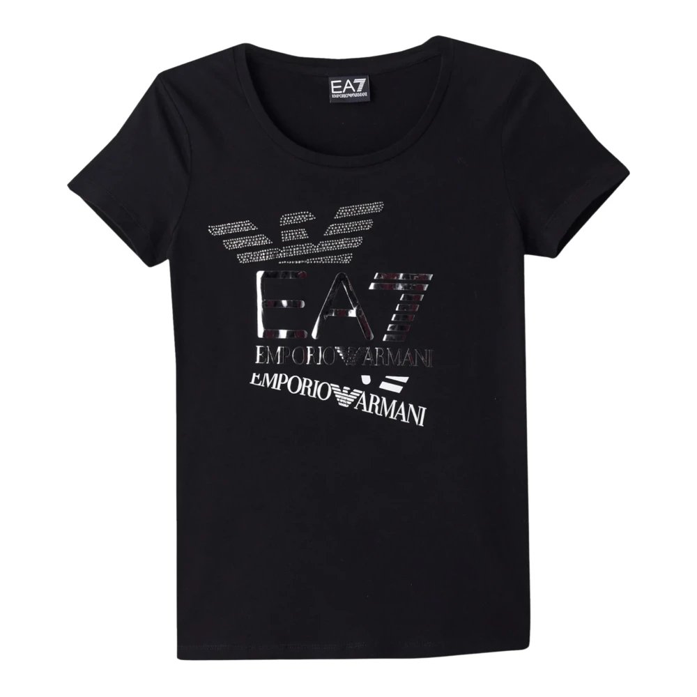 Emporio Armani Ea7 Donna Nero - T-Shirt A Maniche Corte - Tops - L