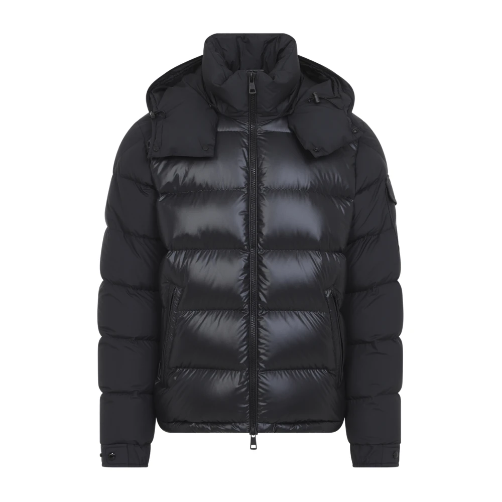 Moncler , Down Jackets, Male, Black, L, Maya Jacket