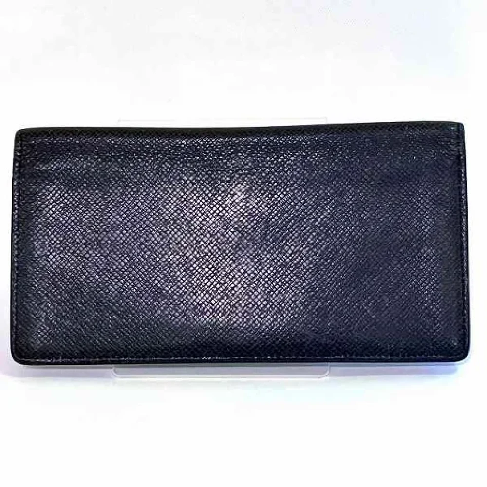 Louis Vuitton Vintage Pre-owned Leather wallets Black Heren