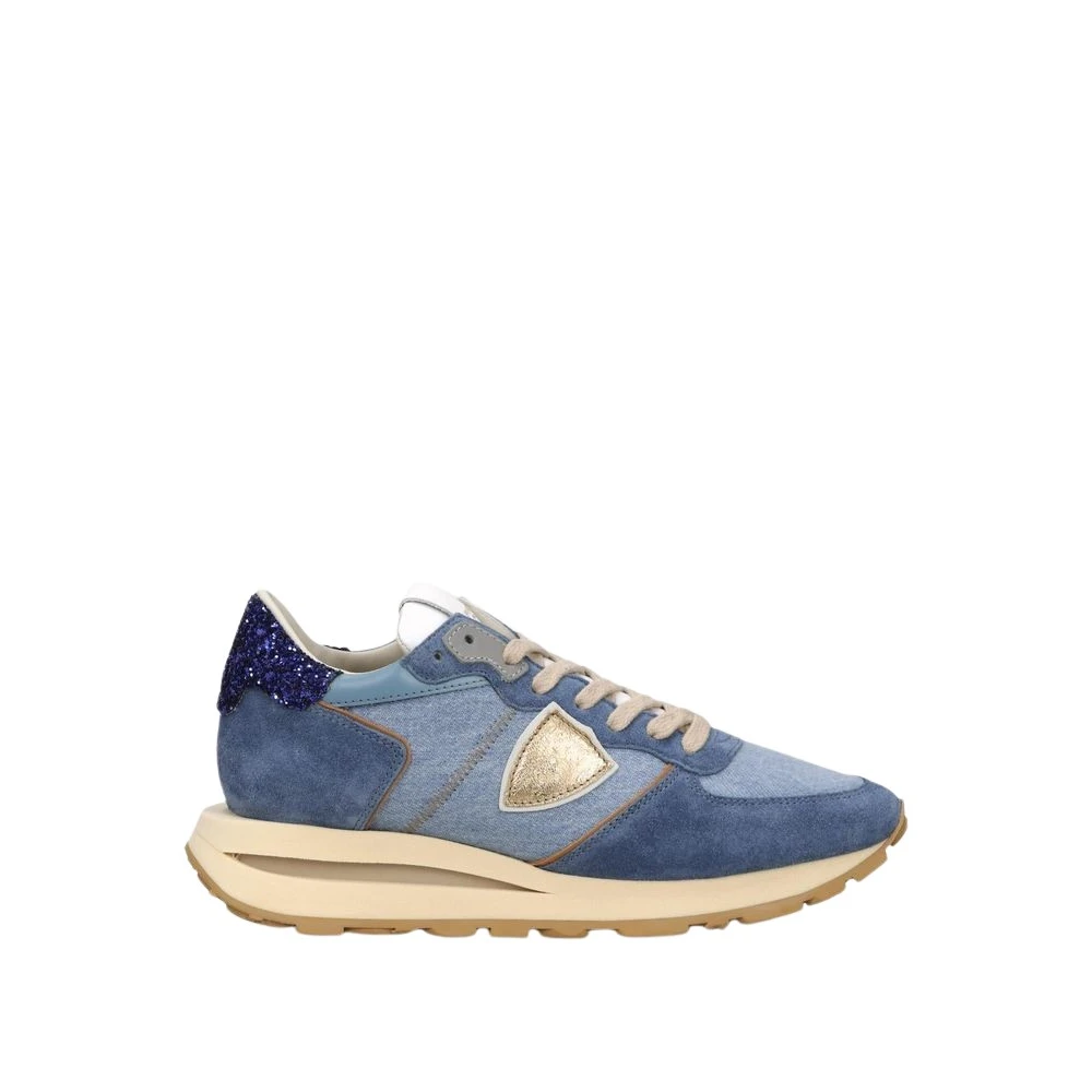 Philippe Model Tropez Haute Low Dames Schoenen Blauw