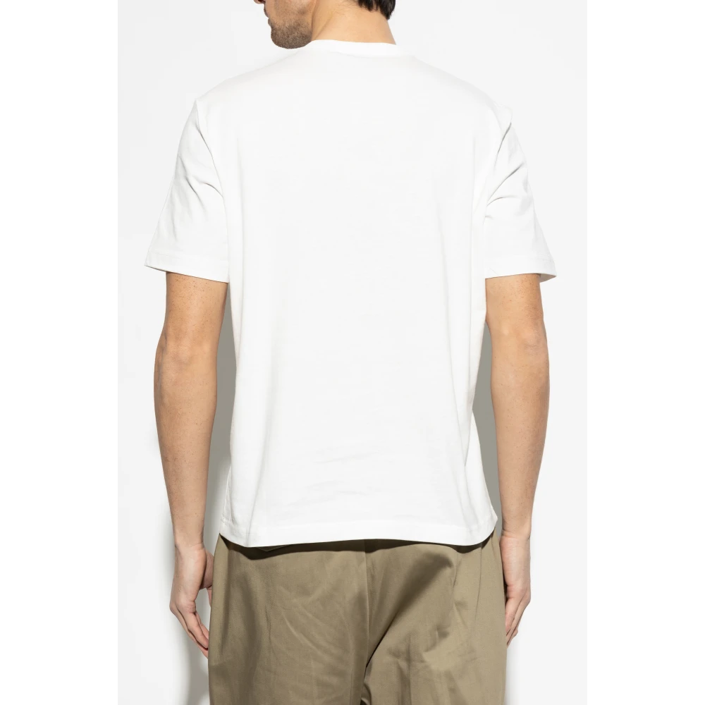 PS By Paul Smith Bedrukt T-shirt White Heren