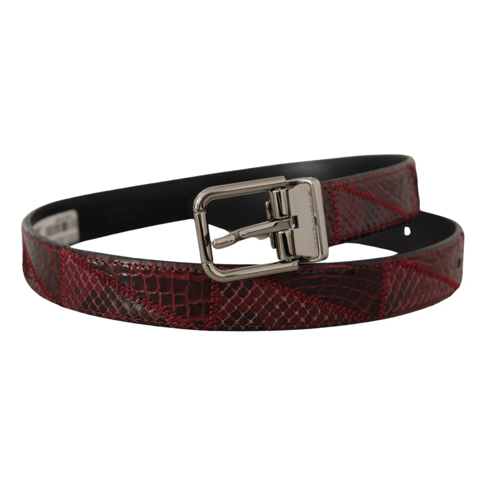 Dolce & Gabbana Unisex Rood Prachtige Riem