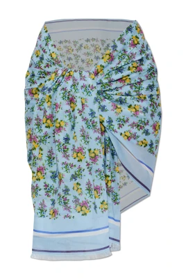 Pareo med blommönster