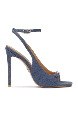 Blå Denim Klack Sandaler