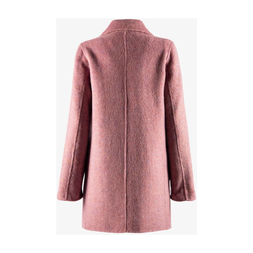Nenette Dubbelrijige Bontjas Pink Dames